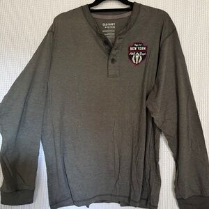 Old navy XXL long sleeve 3 front buttons t-shirt